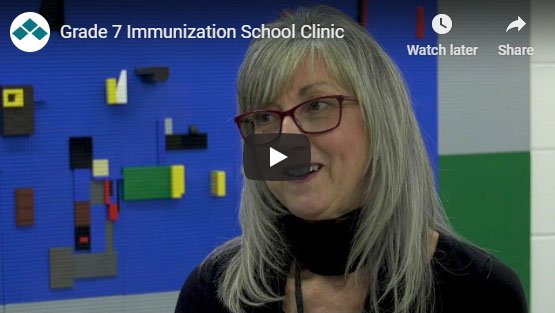 Grade 7 immunization school clinic video thumbnail