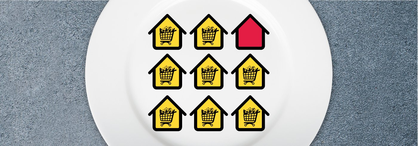 1 in 9 households live with food insecurity
