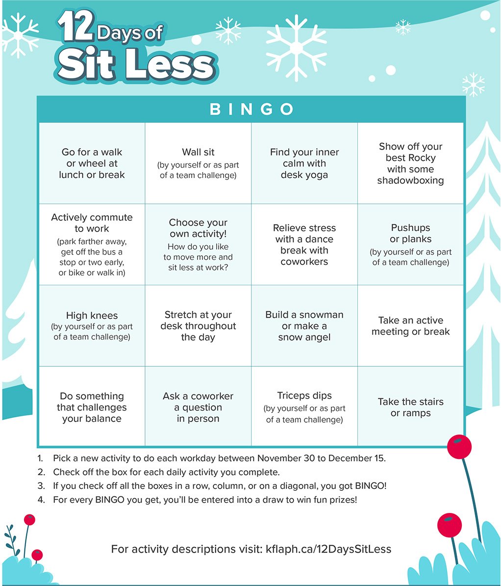 12 days of sit less bingo card thumbnail