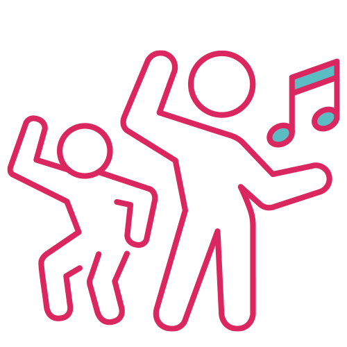dancing people icon